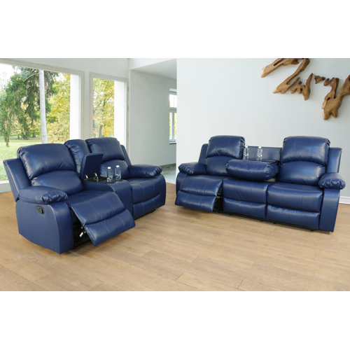 Aine Home 2 - Piece Faux Leather Reclining Living Room Set | Wayfair